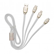 WK Micro Usb/Lightning and Type C Platinum 3 in 1 Data Cable 