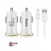 Hoco Z1 Car Charger Set With iPhone Cable